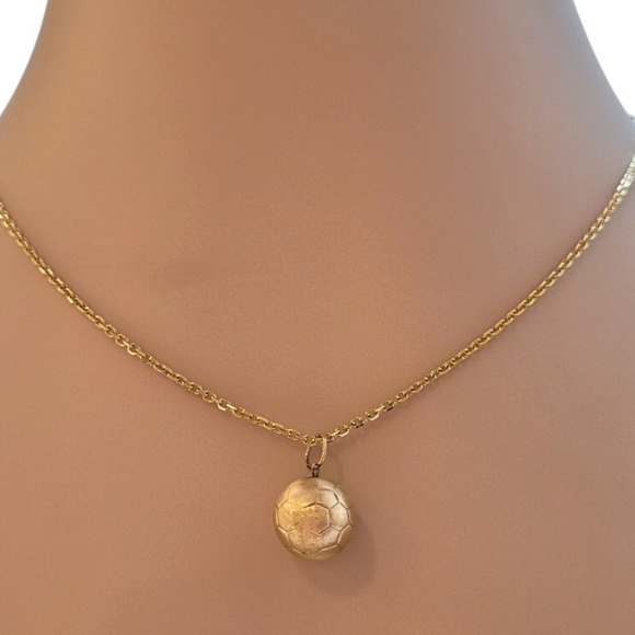 10K Yellow Gold Soccer Ball Charm #18449 - Picture 6 of 7